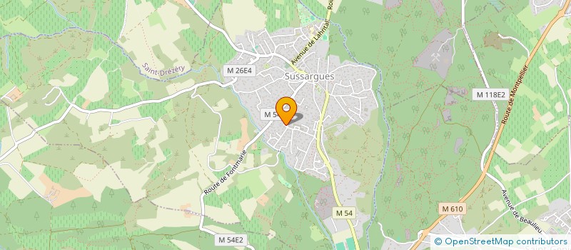 localisation de l'entreprise GIGA  SUSSARGUES