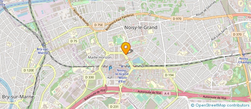 localisation de l'entreprise GIGA@COM à NOISY-LE-GRAND