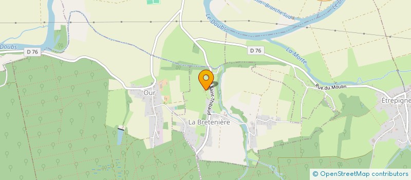 localisation de l'entreprise GIGA DE LA CHAUX  LA BRETENIERE