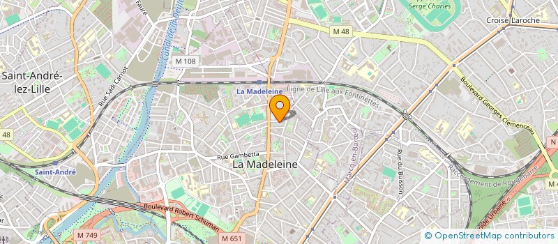 localisation de l'entreprise GIGA FRANCE à LA MADELEINE