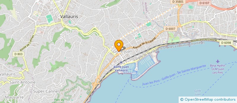 localisation de l'entreprise GIGA L  VALLAURIS