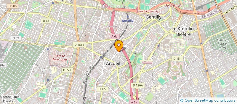 localisation de l'entreprise GIGA SERVICES  ARCUEIL