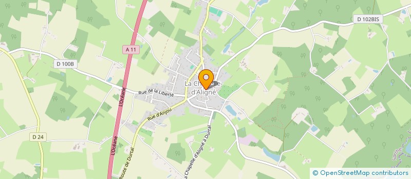 localisation de l'entreprise GIGA TEJ  LA CHAPELLE-D'ALIGNE