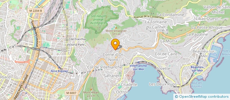 localisation de l'entreprise GIGAMANIE à VILLEFRANCHE-SUR-MER