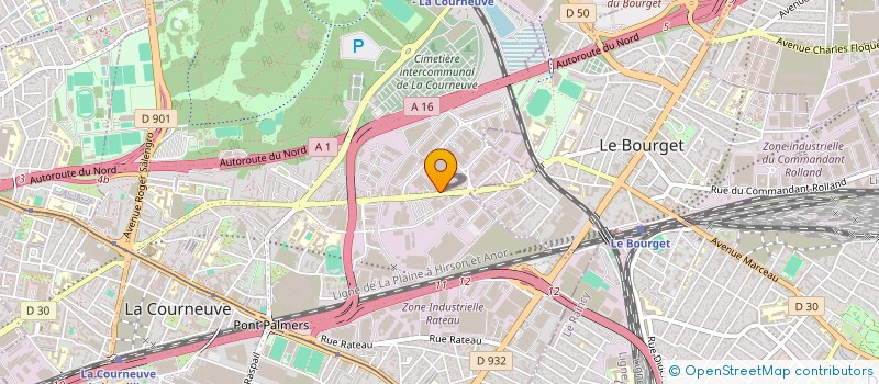 localisation de l'entreprise GIGAMAT à LA COURNEUVE
