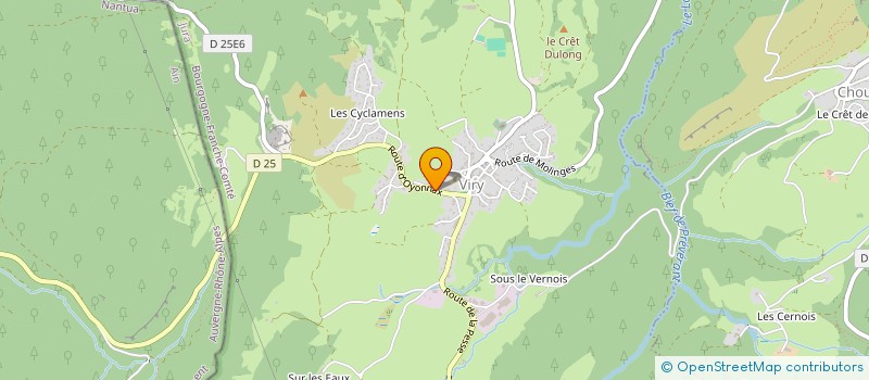 localisation de l'entreprise GIGANDET-GRANDCLEMENT à VIRY