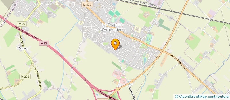 localisation de l'entreprise GIGARO  LA CHAPELLE-D'ARMENTIERES