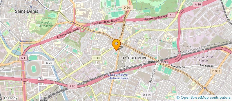 localisation de l'entreprise GIGAWATT FRANCE à LA COURNEUVE