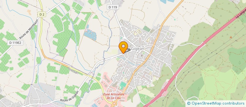 localisation de l'entreprise GIGEAN LES PINS  GIGEAN