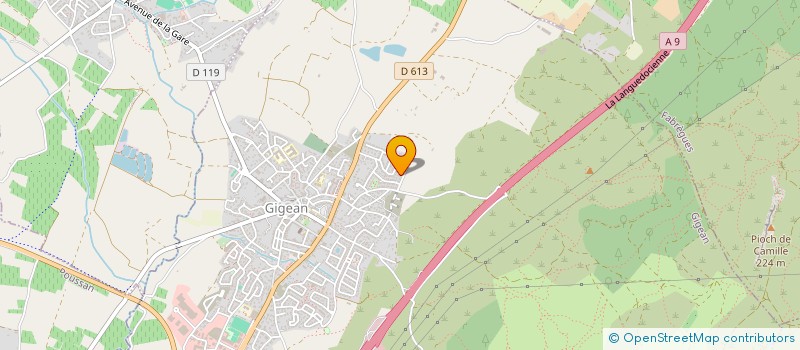 localisation de l'entreprise GIGEAN-RANDOCLUB ESCAPADES LANGUEDOCIENNES  GIGEAN