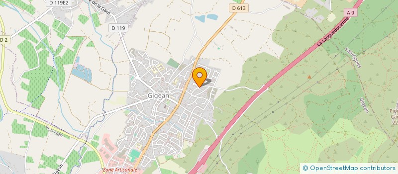 localisation de l'entreprise GIGEAN SYNERGIE ACE  GIGEAN