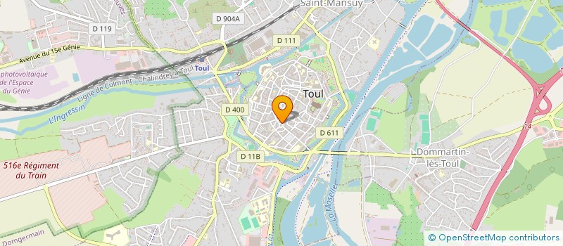 localisation de l'entreprise GIGLEUX  TOUL