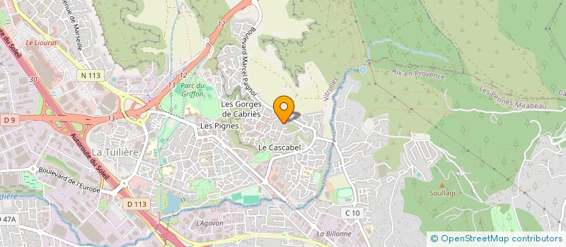 localisation de l'entreprise GIGNAC LES PENNES VITROLLES TENNIS DE TABLE  VITROLLES