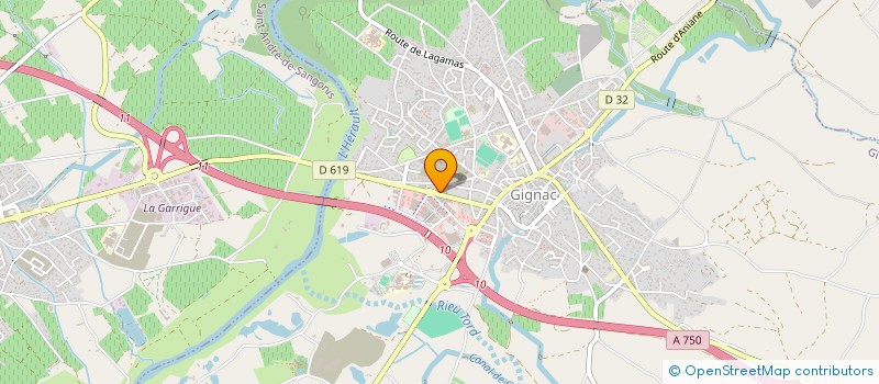 localisation de l'entreprise GIGNAC MED'OC  GIGNAC