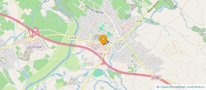 localisation de l'entreprise GIGNAC OKAZ SARL à GIGNAC
