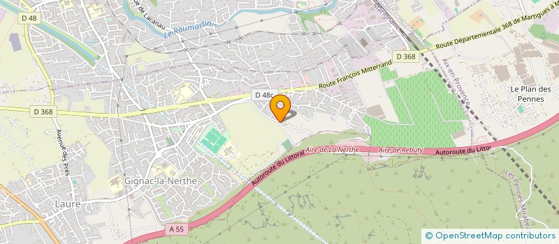localisation de l'entreprise GIGNAC TERRASSEMENT à GIGNAC-LA-NERTHE