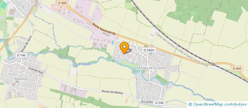 localisation de l'entreprise GIGNON à MALAY-LE-GRAND