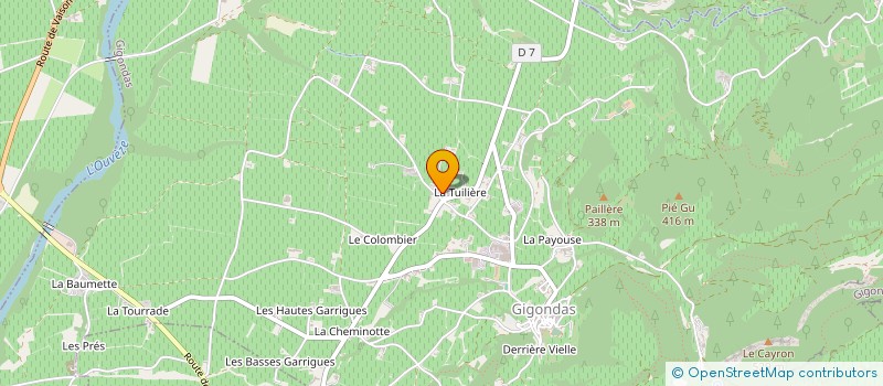 localisation de l'entreprise GIGONDAS LA CAVE à GIGONDAS