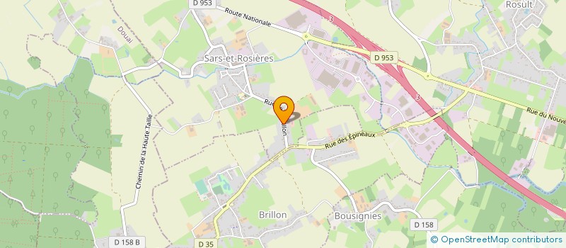 localisation de l'entreprise GIGOT ARLETTE VIDAL CLAUDE GUIGNARD VERONIQUE  SARS-ET-ROSIERES