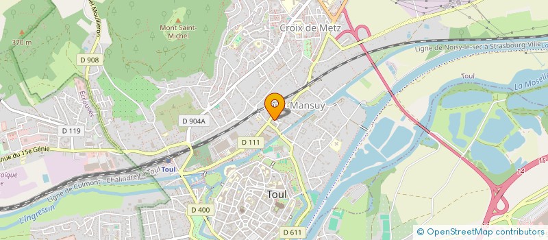 localisation de l'entreprise GIGOUT  TOUL