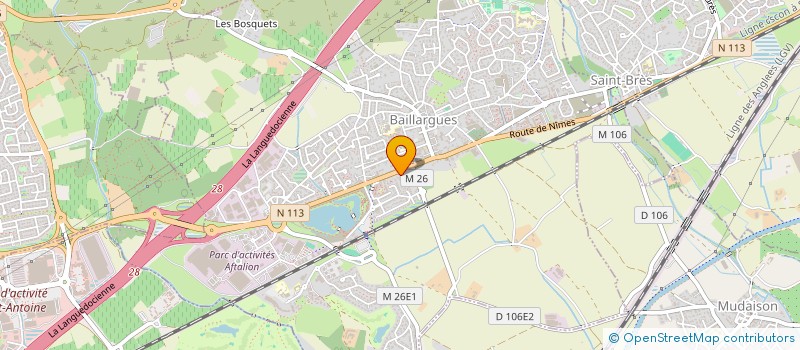 localisation de l'entreprise GIIM 34 à BAILLARGUES
