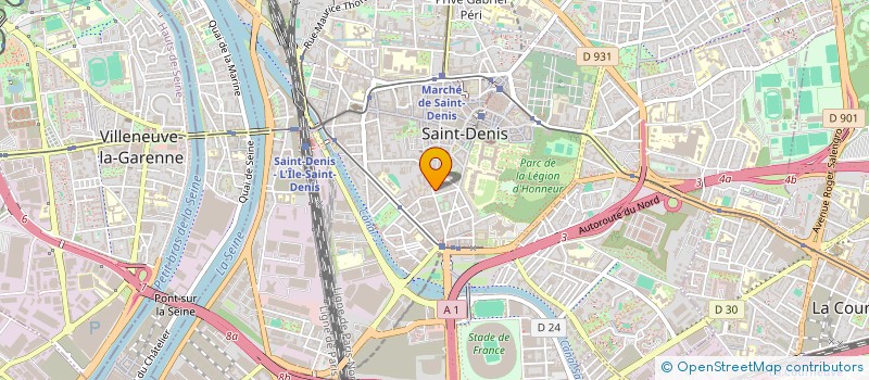 localisation de l'entreprise GIL COIFF à SAINT-DENIS