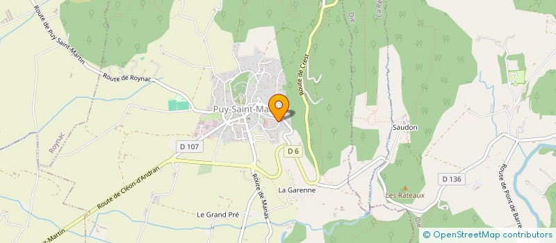 localisation de l'entreprise GIL ET ODILE  CLEON D'ANDRAN