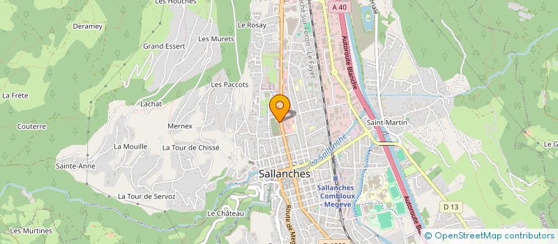 localisation de l'entreprise GIL'GEL à SALLANCHES