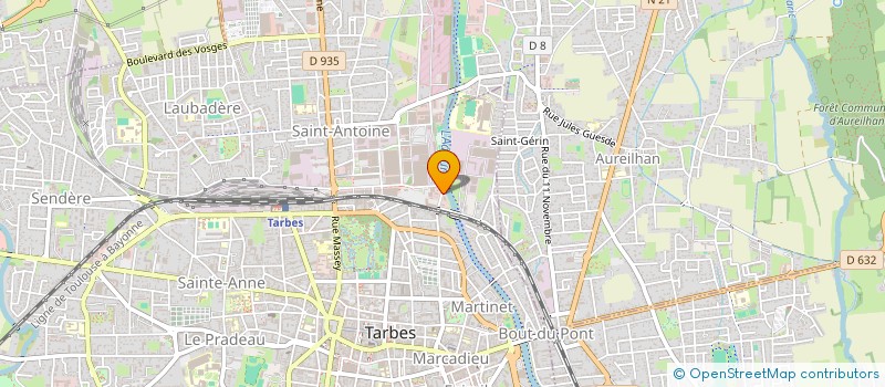 localisation de l'entreprise GIL L'ARSENAL  TARBES