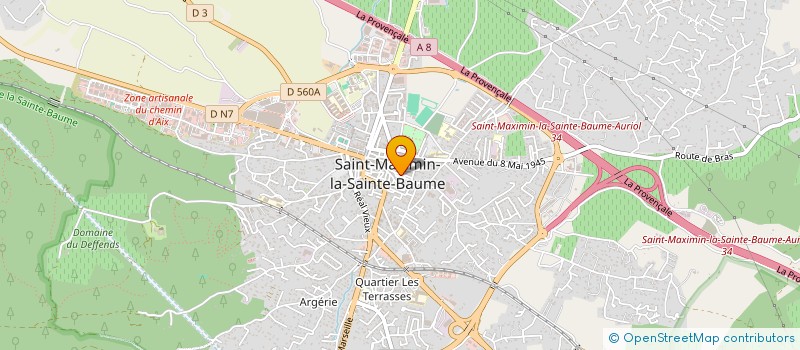 localisation de l'entreprise GIL OMEGA PHOTOGRAPHIE à SAINT-MAXIMIN-LA-SAINTE-BAUME
