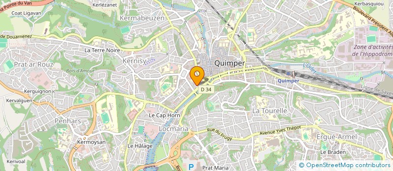 localisation de l'entreprise GIL PRO à QUIMPER