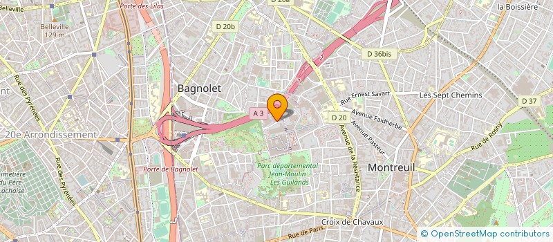 localisation de l'entreprise GIL-ROM à BAGNOLET