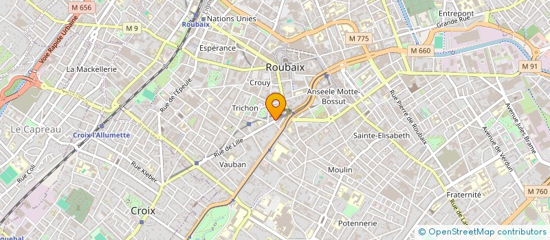 localisation de l'entreprise GILABERT & FILS SARL à ROUBAIX