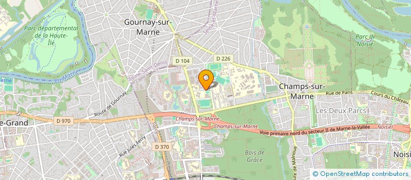 localisation de l'entreprise GILABERT ISOLATION à CHAMPS-SUR-MARNE