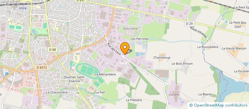 localisation de l'entreprise GILADE INVESTISSEMENTS  VITRE