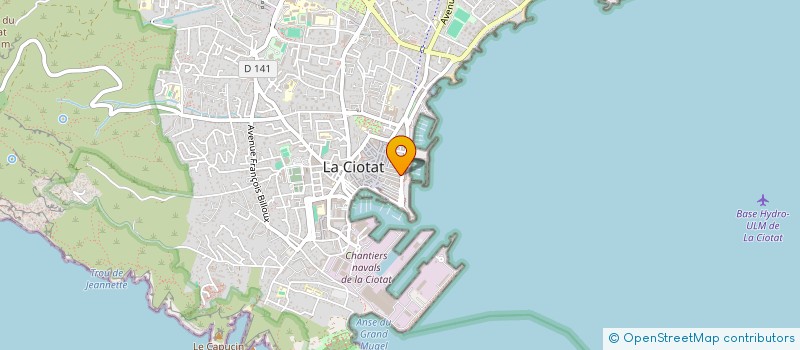 localisation de l'entreprise GILAINA  LA CIOTAT
