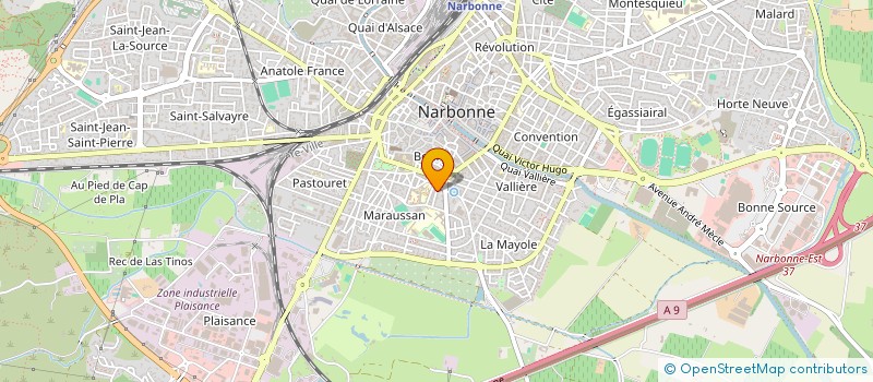 localisation de l'entreprise GILAN  NARBONNE