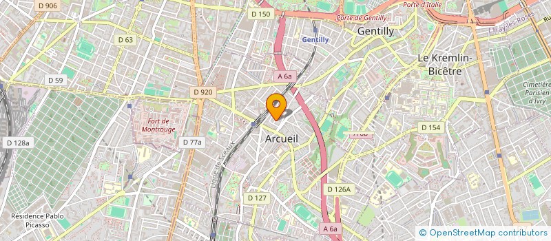 localisation de l'entreprise GILATAGE  ARCUEIL