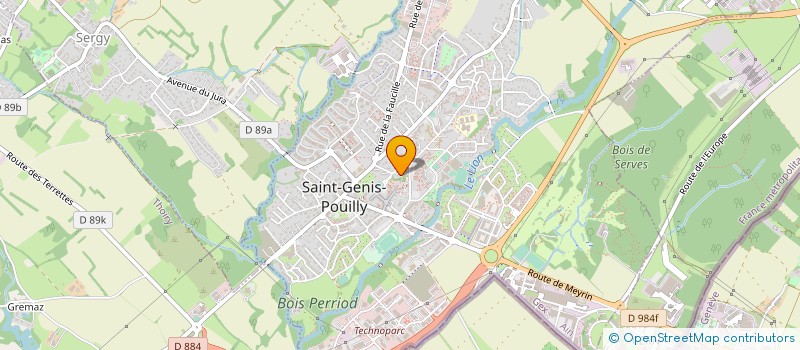 localisation de l'entreprise GILAU à SAINT-GENIS-POUILLY