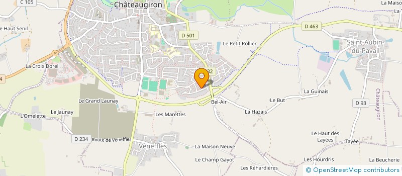 localisation de l'entreprise GILAUB IMMOBILIER  CHATEAUGIRON