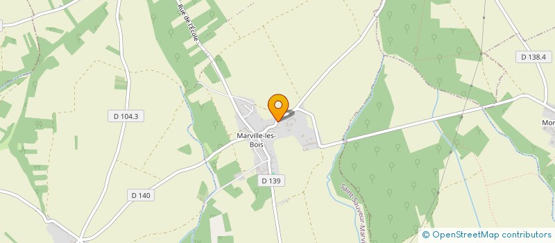 localisation de l'entreprise GILBA à SAINT-SAUVEUR-MARVILLE