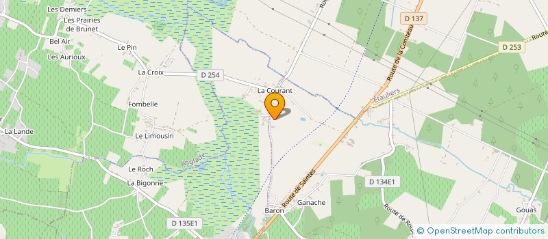 localisation de l'entreprise GILBERDY   GOUINGUENET  EYRANS