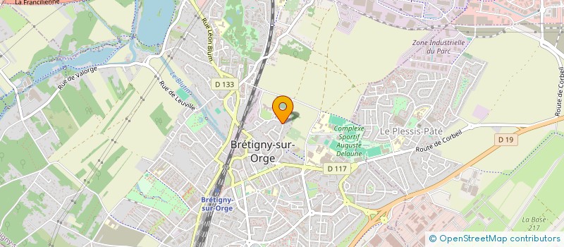 localisation de l'entreprise GILBERT à BRETIGNY-SUR-ORGE