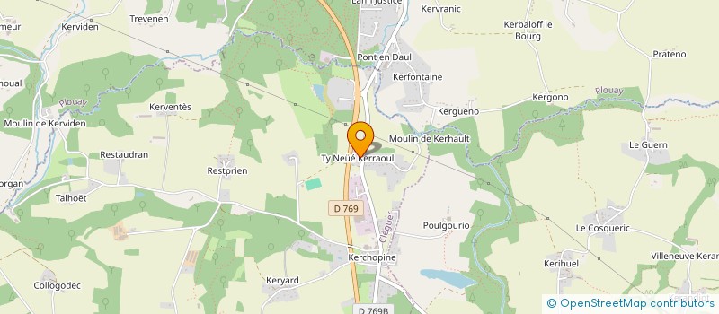 localisation de l'entreprise GILBERT  PONT-SCORFF