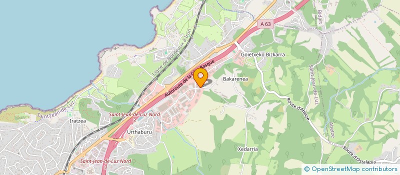 localisation de l'entreprise GILBERT ARRES  SAINT-JEAN-DE-LUZ