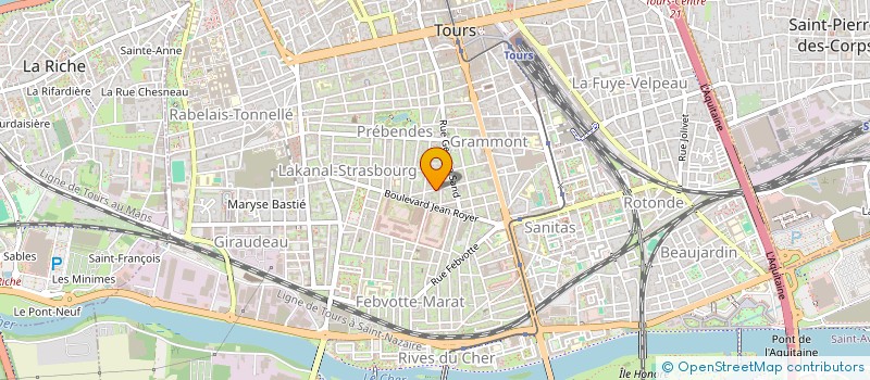 localisation de l'entreprise GILBERT BAT à TOURS
