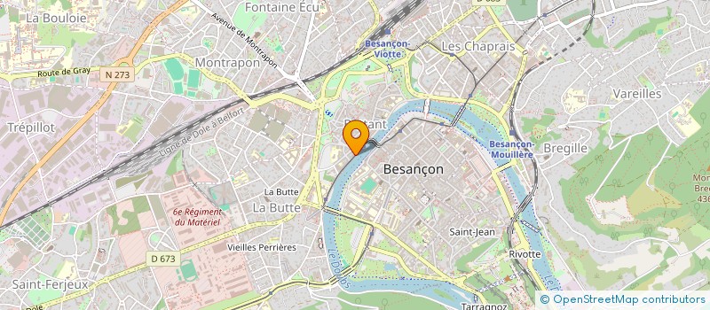 localisation de l'entreprise GILBERT BIETRY UN  BESANCON