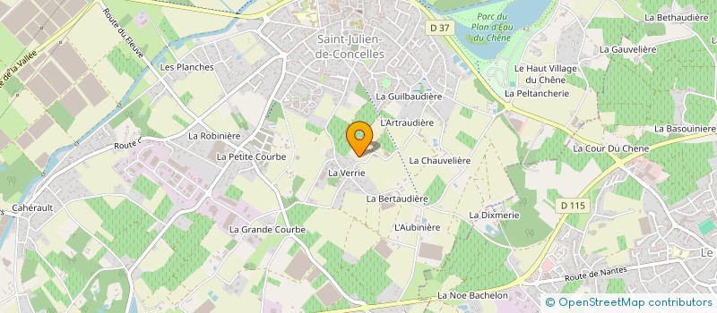 localisation de l'entreprise GILBERT CHON ET FILS à SAINT-JULIEN-DE-CONCELLES