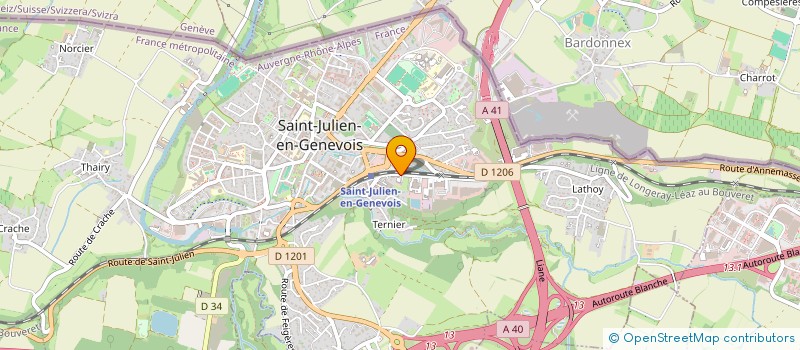 localisation de l'entreprise GILBERT COGNE & FILS à SAINT-JULIEN-EN-GENEVOIS