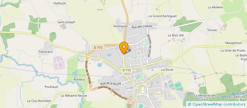 localisation de l'entreprise GILBERT CT  GUER